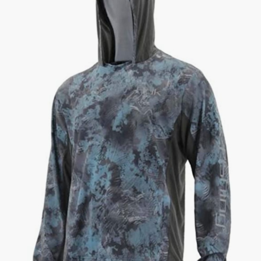 HUK long sleeve Icon Camo hoodie